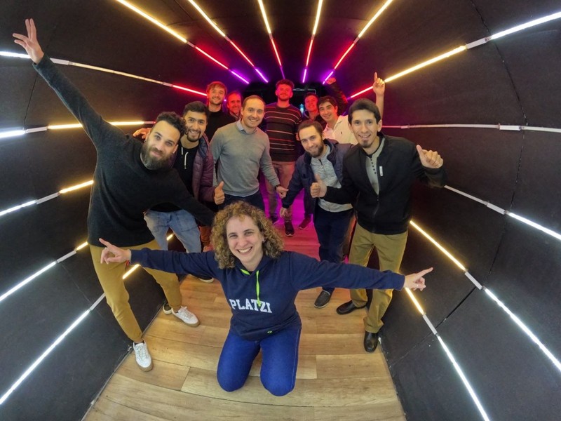 Teaching Blockchain at Platzi event